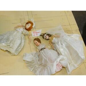 #3  1950s  Lot of 3 Hard Plastic/Celluloid  Doll Making, Parts & Or Repair's
